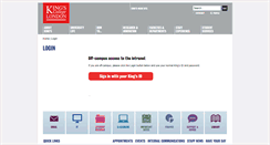 Desktop Screenshot of internal.kcl.ac.uk