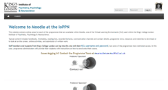 Desktop Screenshot of moodle2.iop.kcl.ac.uk