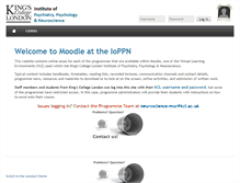 Tablet Screenshot of moodle2.iop.kcl.ac.uk