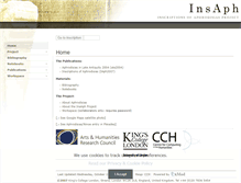 Tablet Screenshot of insaph.kcl.ac.uk