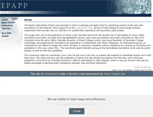 Tablet Screenshot of epapp.kcl.ac.uk